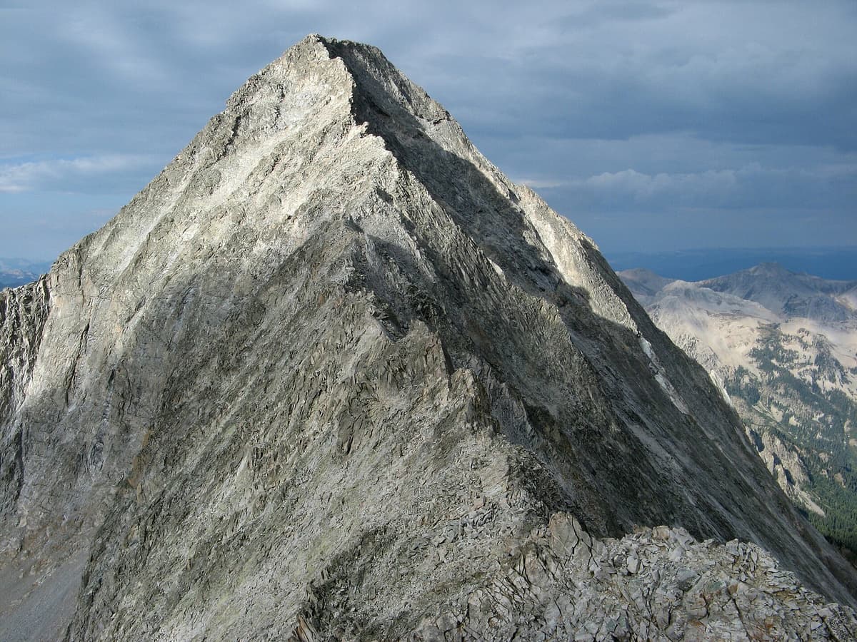 The northeast ridge of Capitol Peak, the standard Class 4 climbing route above Capitol Lake