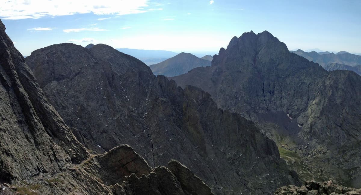 Crestone Peak and Crestone Needle, two of Colorado's most rugged 14ers