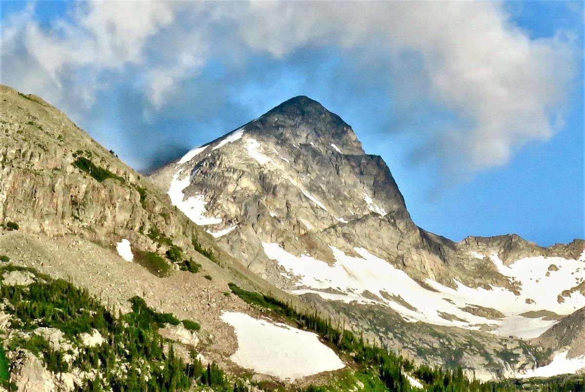 Blue Lake below Mount Toll on the Mitchell Lake Trail in the Indian Peaks Wilderness