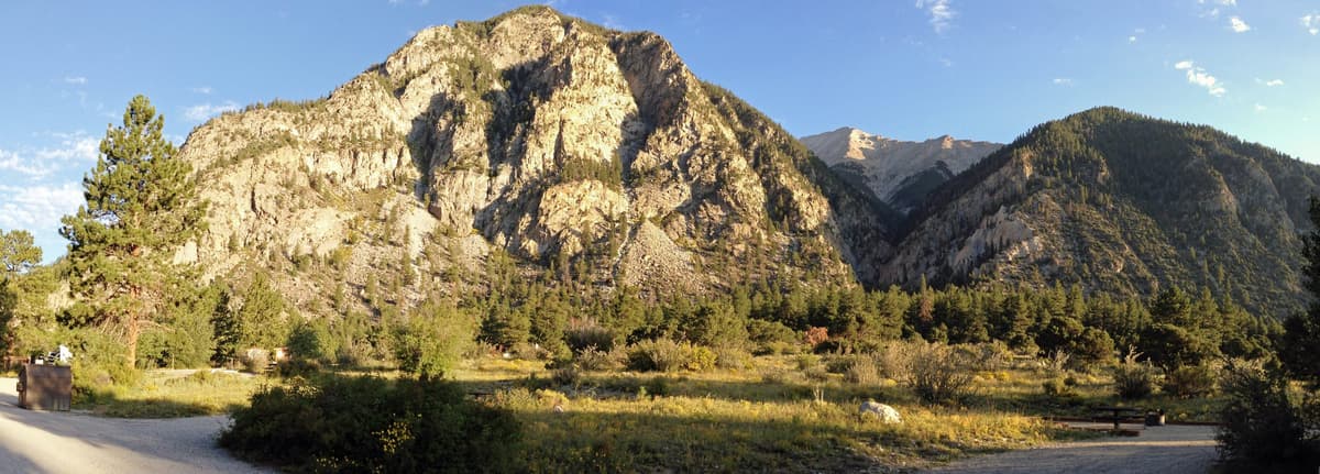 Mount Princeton rising above the Arkansas River Valley near Buena Vista, Colorado