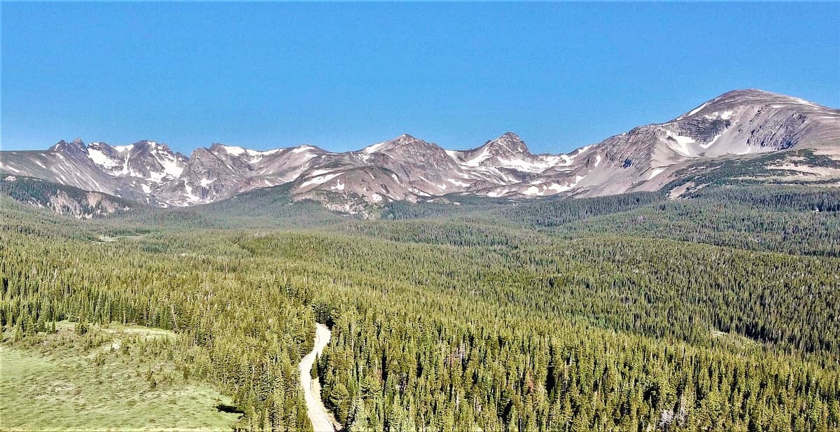 The Continental Divide crossing at Arapaho Pass in the Indian Peaks Wilderness