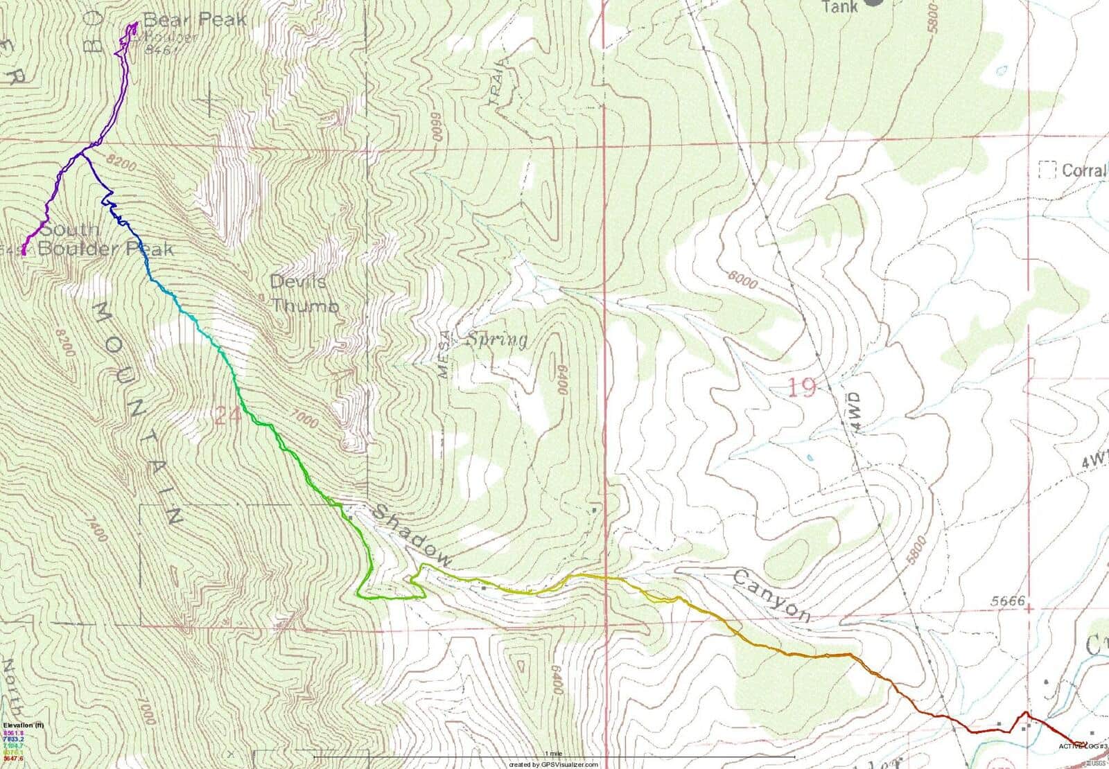 South Boulder Peak Trail