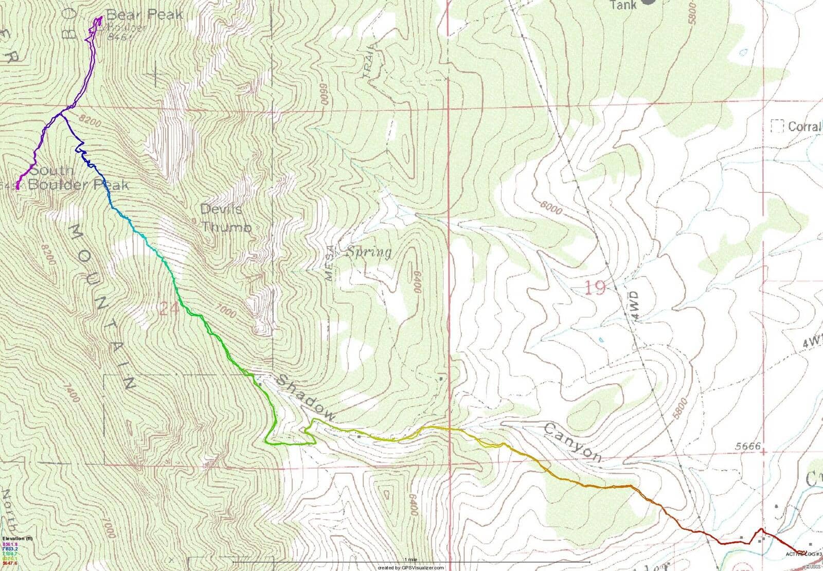 South Boulder Peak Trail