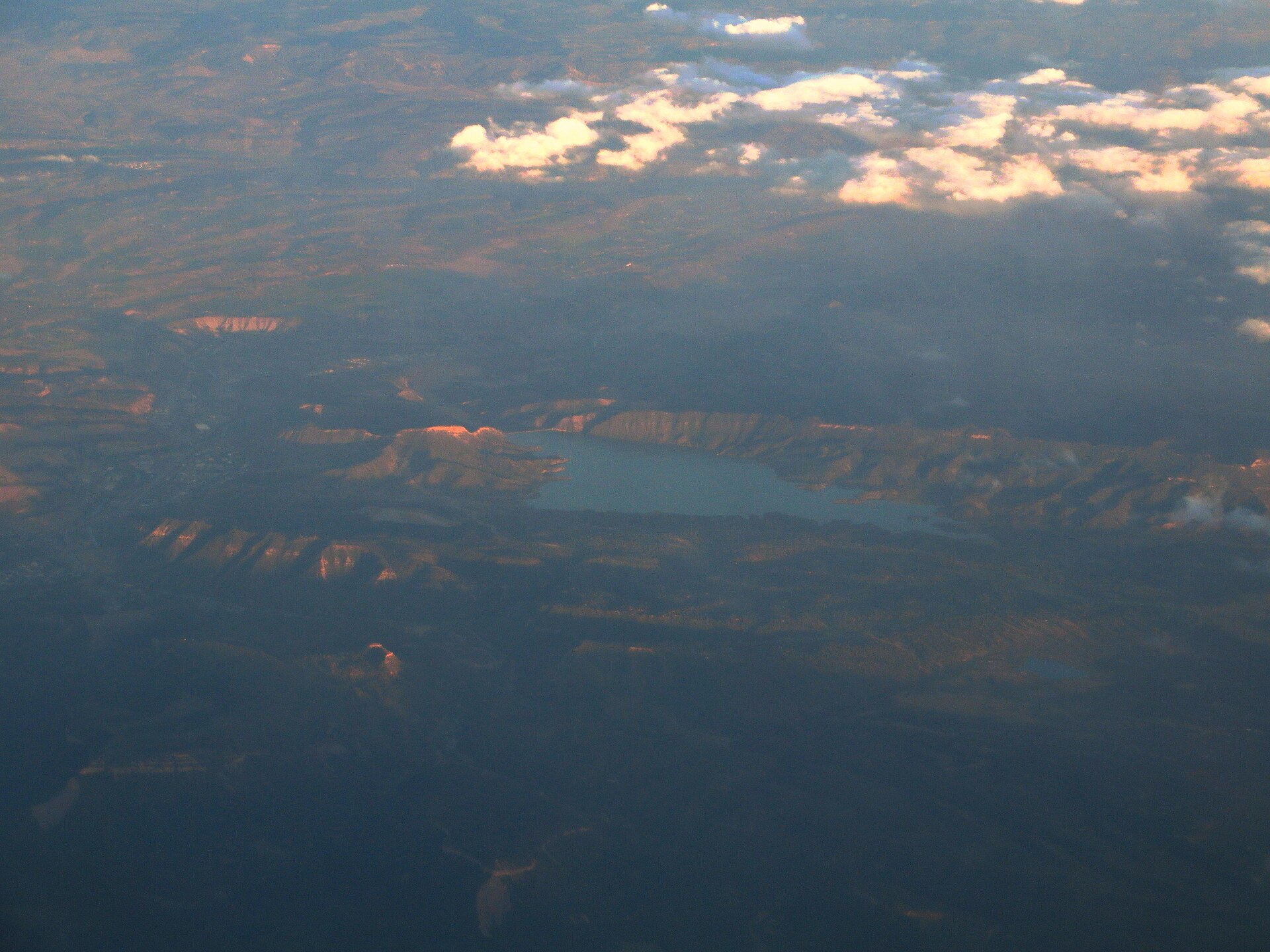 Nighthorse Reservoir and the mountains surrounding Durango